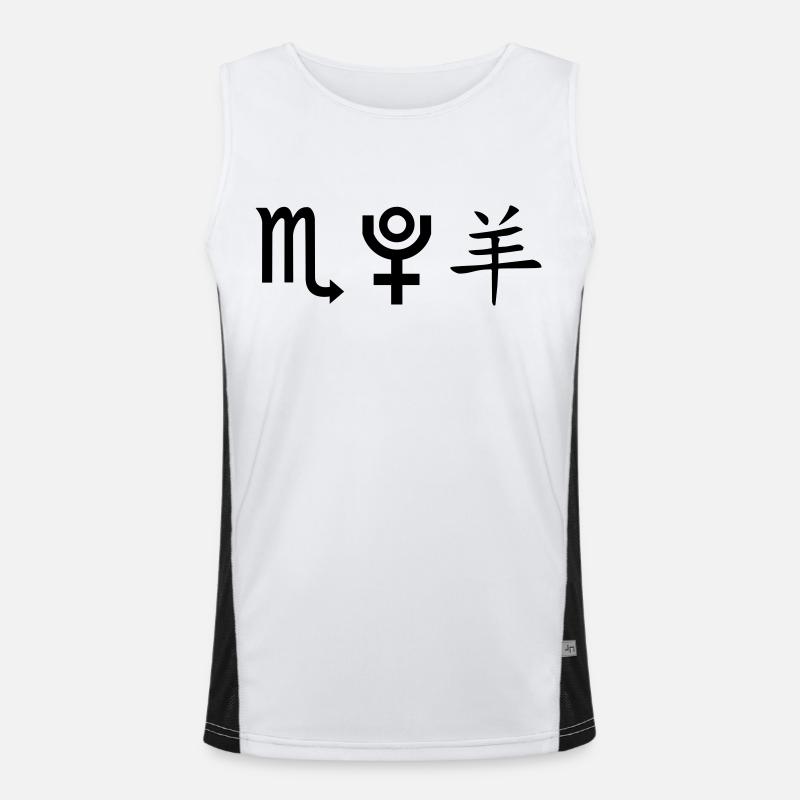 skorpion pluto schaf Funktionelles Kontrast-Tank Top für Männer 