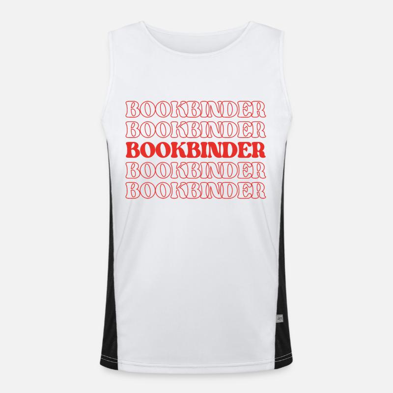 Buchbinder Buchbinder Buchflicker Buchflicker Funktionelles Kontrast-Tank Top für Männer 