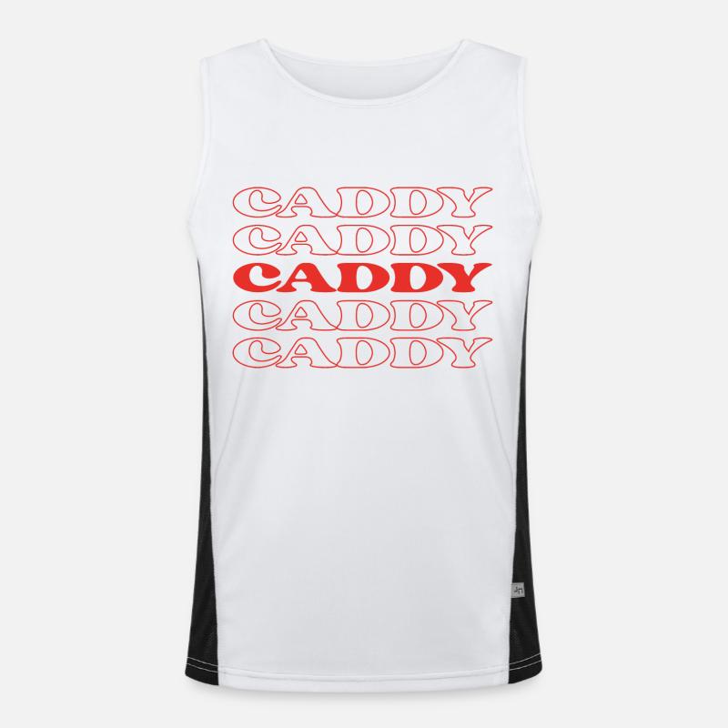 Caddy Golf Assistant Golf Caddie Caddy Golf Helper Débardeur respirant contrasté Homme 