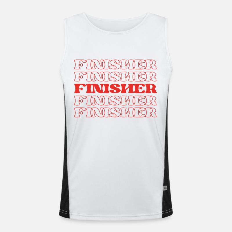 Finisher Worker Craftsperson Builder Finish Worker Men's Functional Contrast Tank Top 