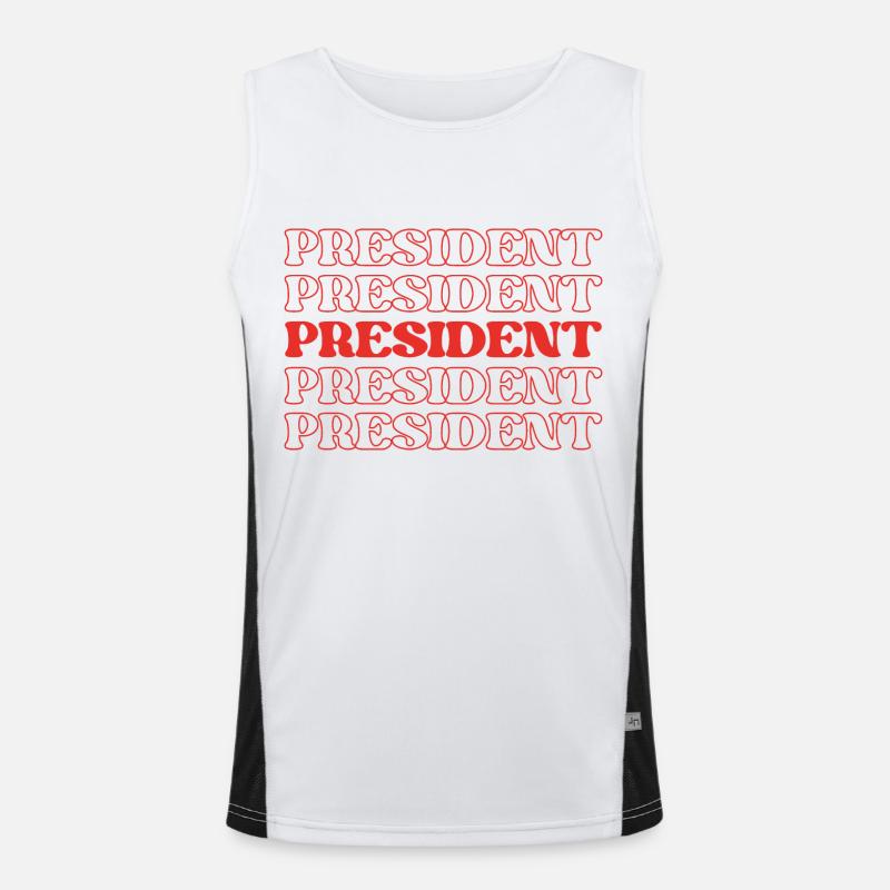 Président Chef de la direction Commandant en chef Chef Débardeur respirant contrasté Homme 