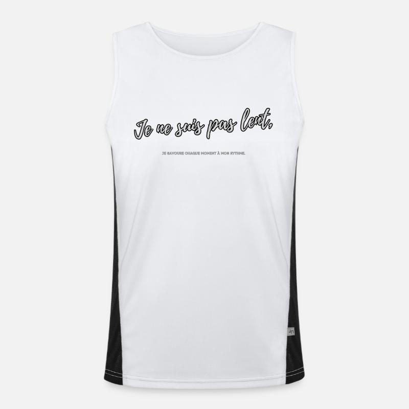 Langsam Funktionelles Kontrast-Tank Top für Männer 