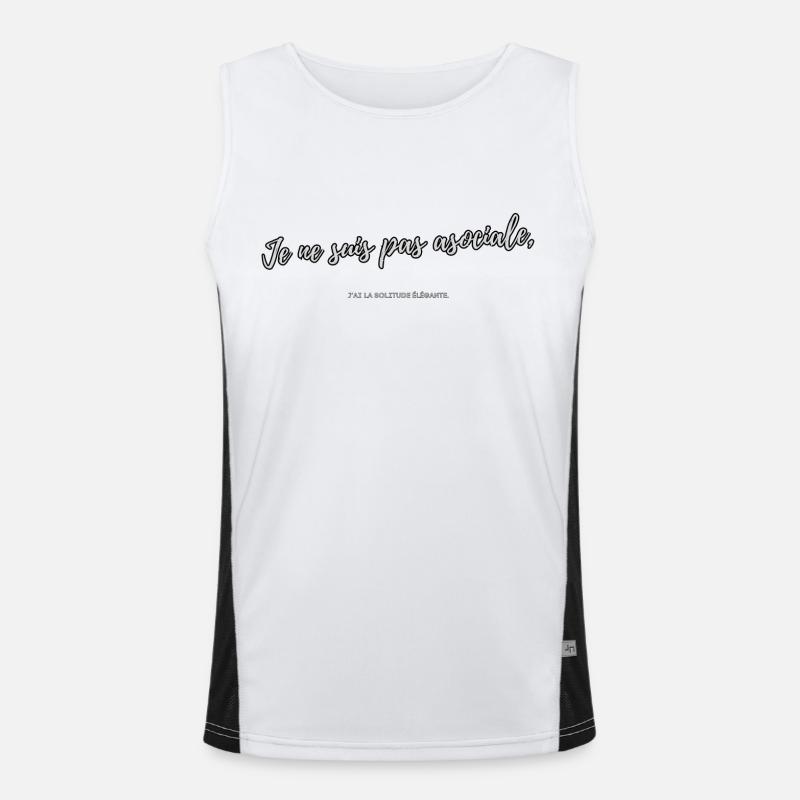 Asocial Men's Functional Contrast Tank Top 