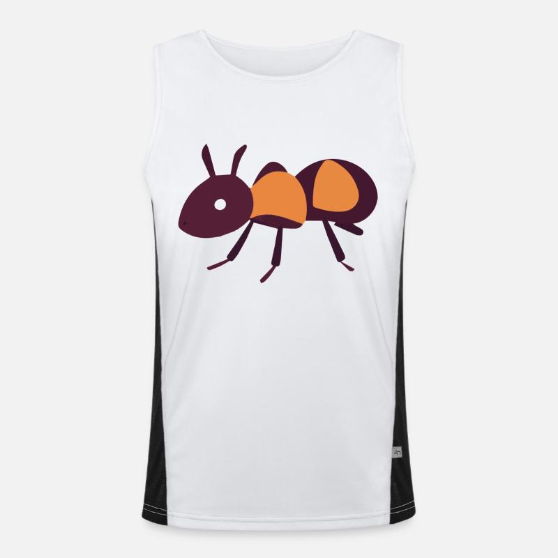 Ameise Funktionelles Kontrast-Tank Top für Männer 
