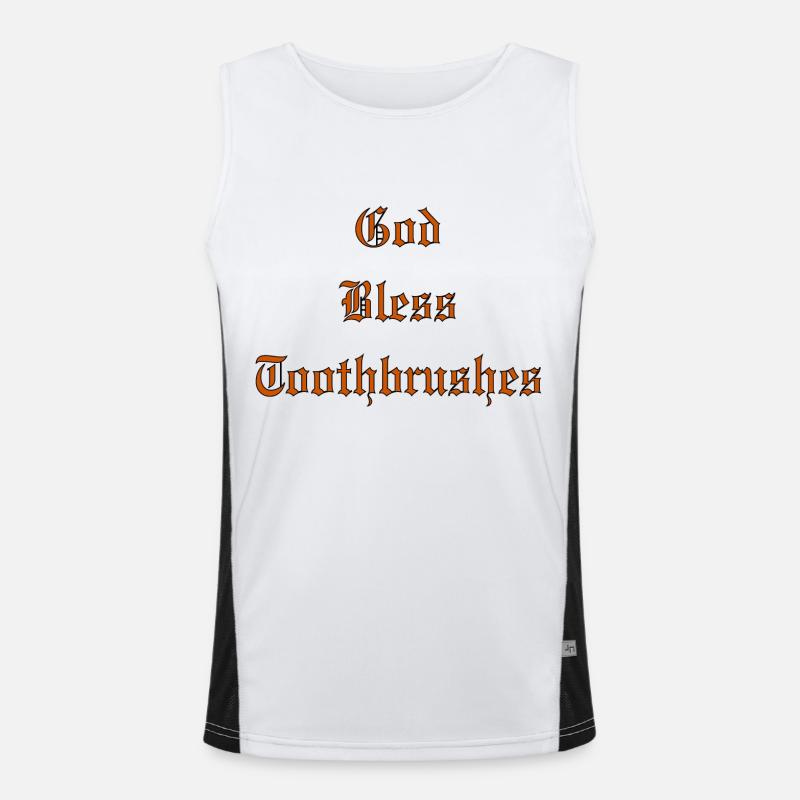 GodBlessBrosses à dents Débardeur respirant contrasté Homme 