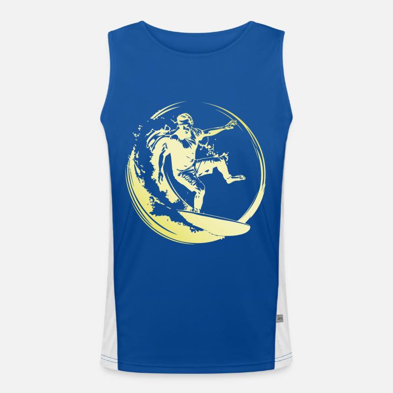 Surfer Man Men's Functional Contrast Tank Top 