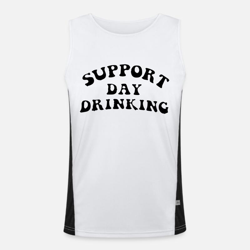 support day drinking Men's Functional Contrast Tank Top 