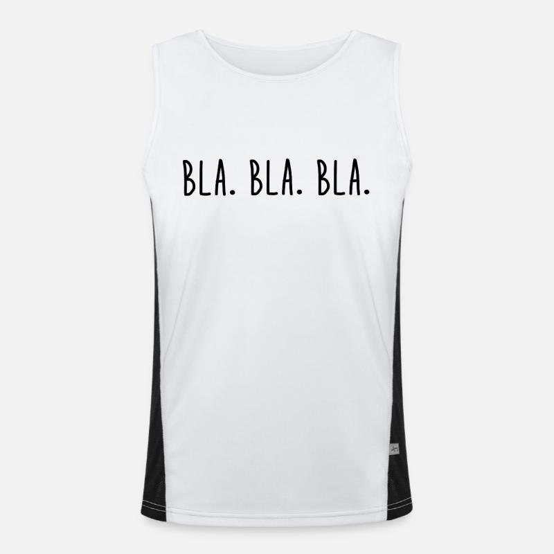 Bla. Bla. Bla. Débardeur respirant contrasté Homme 
