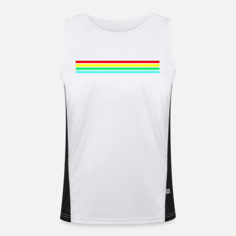 Retro Neon Friendly Raider Men's Functional Contrast Tank Top 