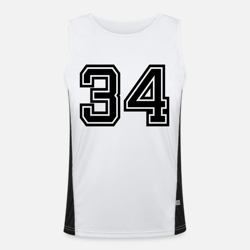 34 Funktionelles Kontrast-Tank Top für Männer 