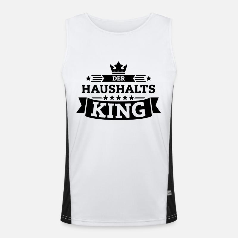 Der Haushalts-King Funktionelles Kontrast-Tank Top für Männer 