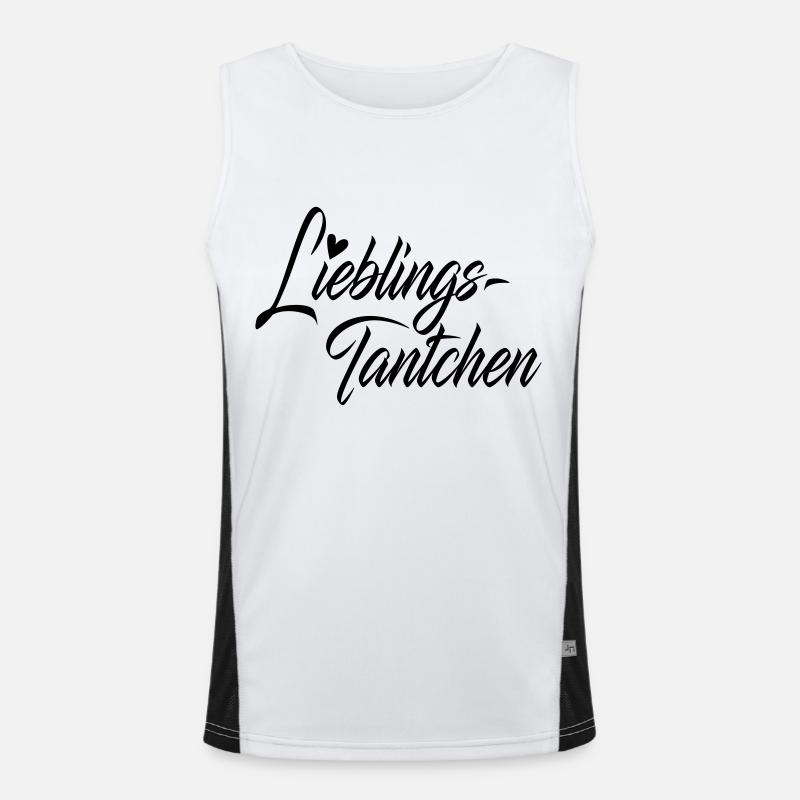 Lieblingstantchen Funktionelles Kontrast-Tank Top für Männer 