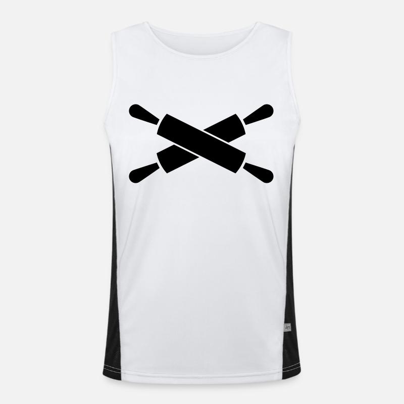 Nudelholz Funktionelles Kontrast-Tank Top für Männer 
