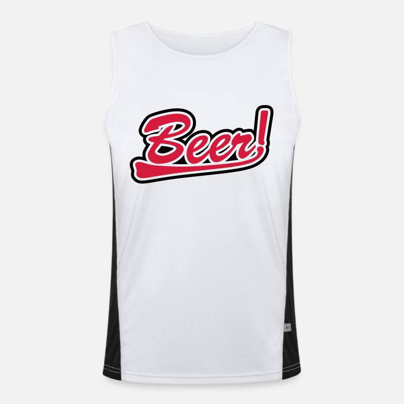 Beer Men's Functional Contrast Tank Top 