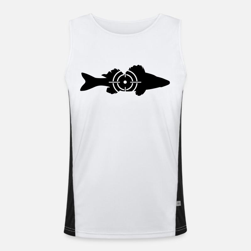Target Pike-Perch Funktionelles Kontrast-Tank Top für Männer 