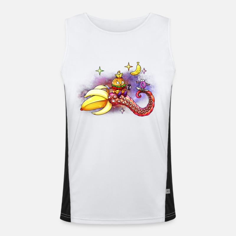 Spacebanana Funktionelles Kontrast-Tank Top für Männer 