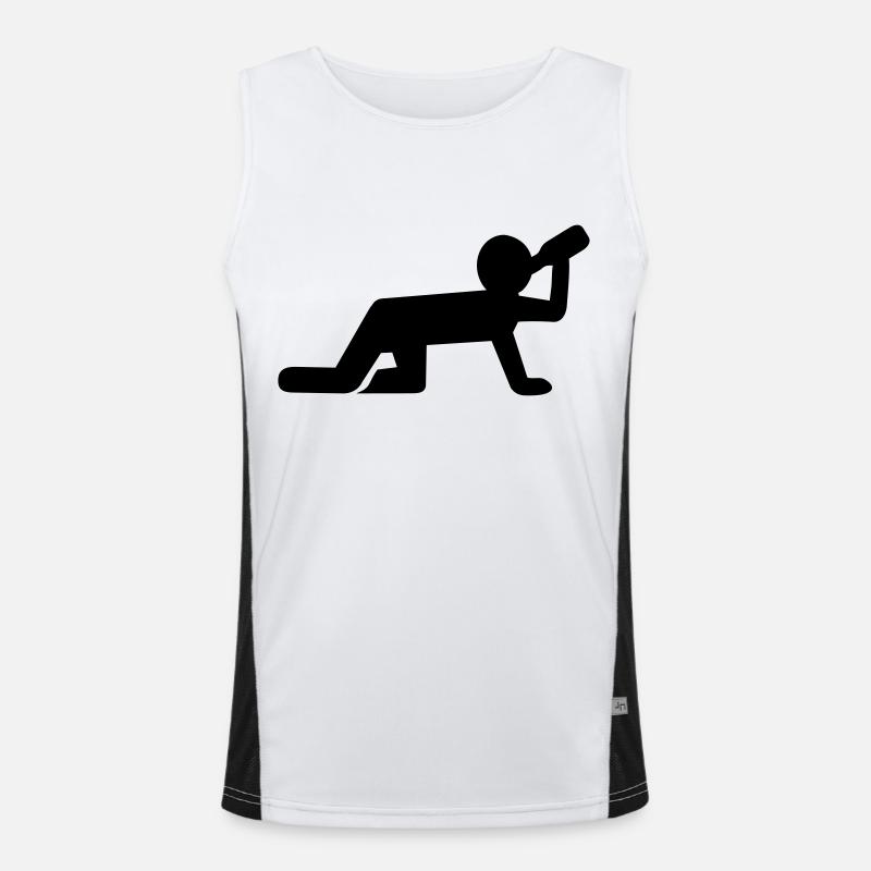 Alcohol drinking Men's Functional Contrast Tank Top 