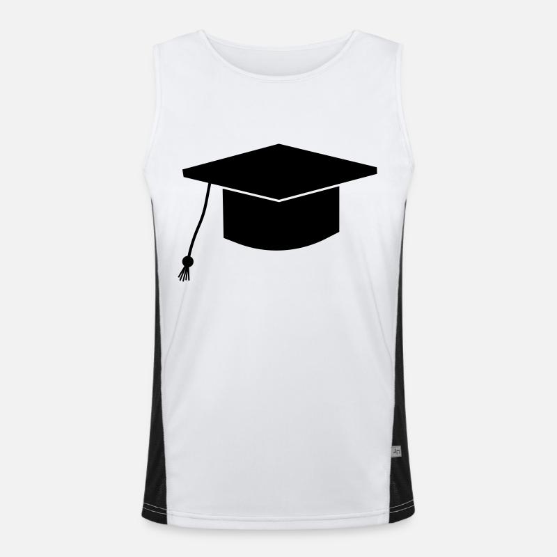 Abschlusshut Funktionelles Kontrast-Tank Top für Männer 