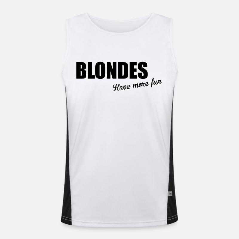 Blondes Funktionelles Kontrast-Tank Top für Männer 