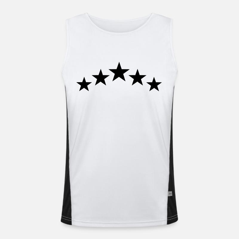 Sterne Funktionelles Kontrast-Tank Top für Männer 