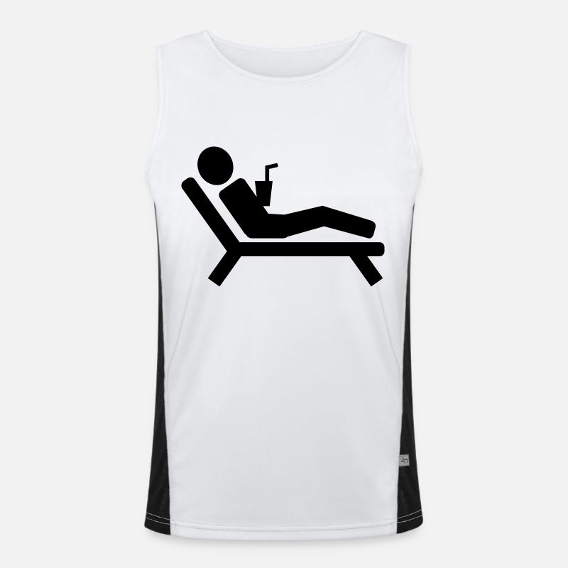 Urlaub Funktionelles Kontrast-Tank Top für Männer 