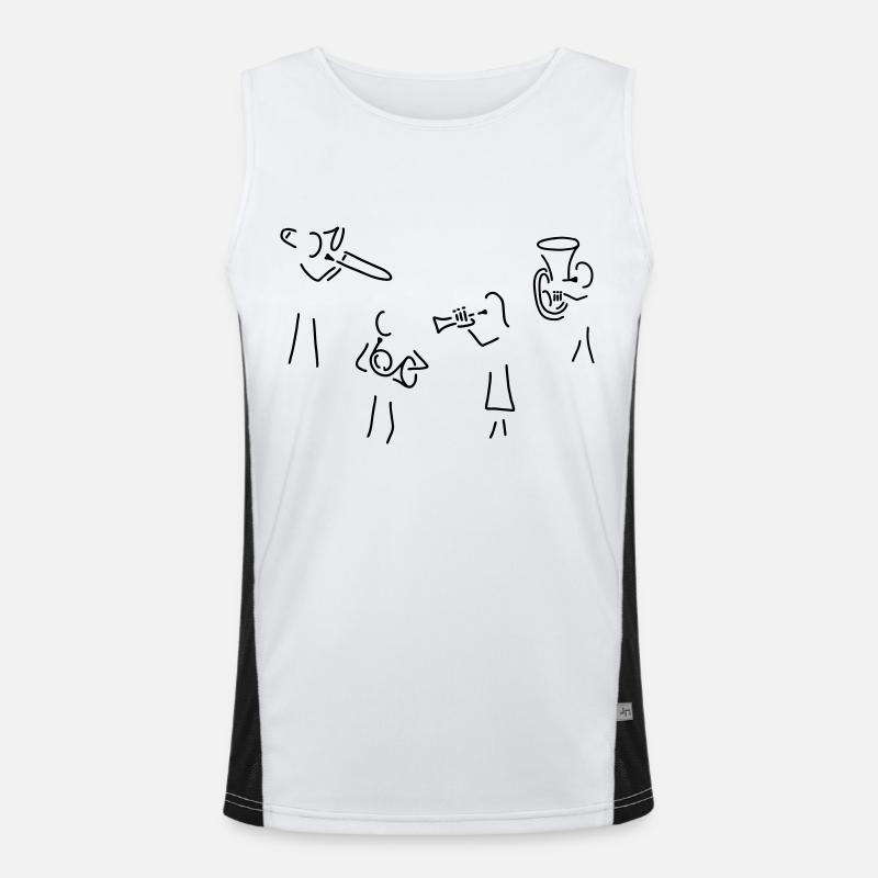 blechbläser-ensemble Funktionelles Kontrast-Tank Top für Männer 