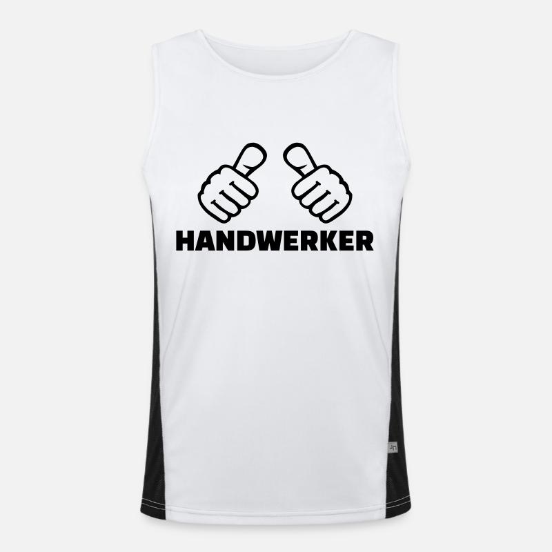 Handwerker Funktionelles Kontrast-Tank Top für Männer 