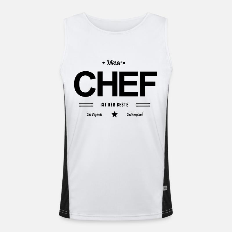Bester Chef Funktionelles Kontrast-Tank Top für Männer 