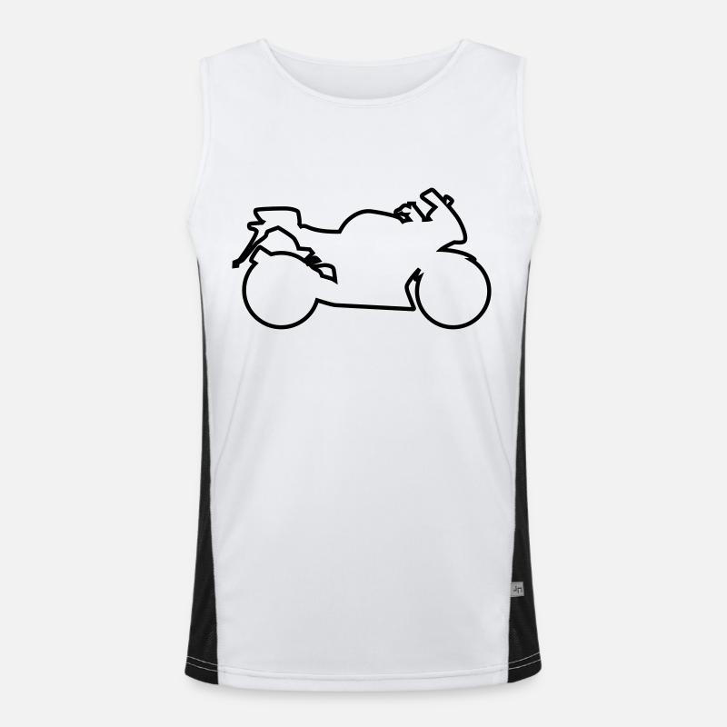 motorrad Funktionelles Kontrast-Tank Top für Männer 