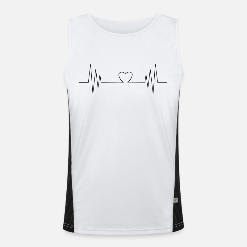 Liebe Funktionelles Kontrast-Tank Top für Männer 