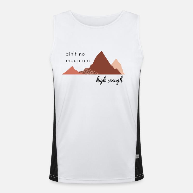 Aint no mountain high enough Funktionelles Kontrast-Tank Top für Männer 