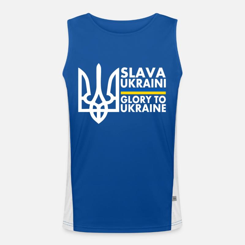Slava ukraini Débardeur respirant contrasté Homme 