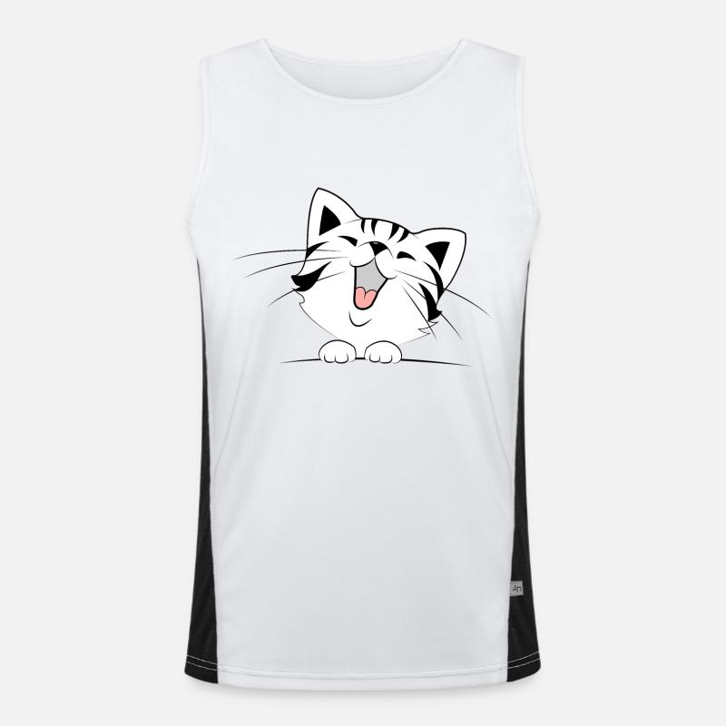 Chat mignon Débardeur respirant contrasté Homme 