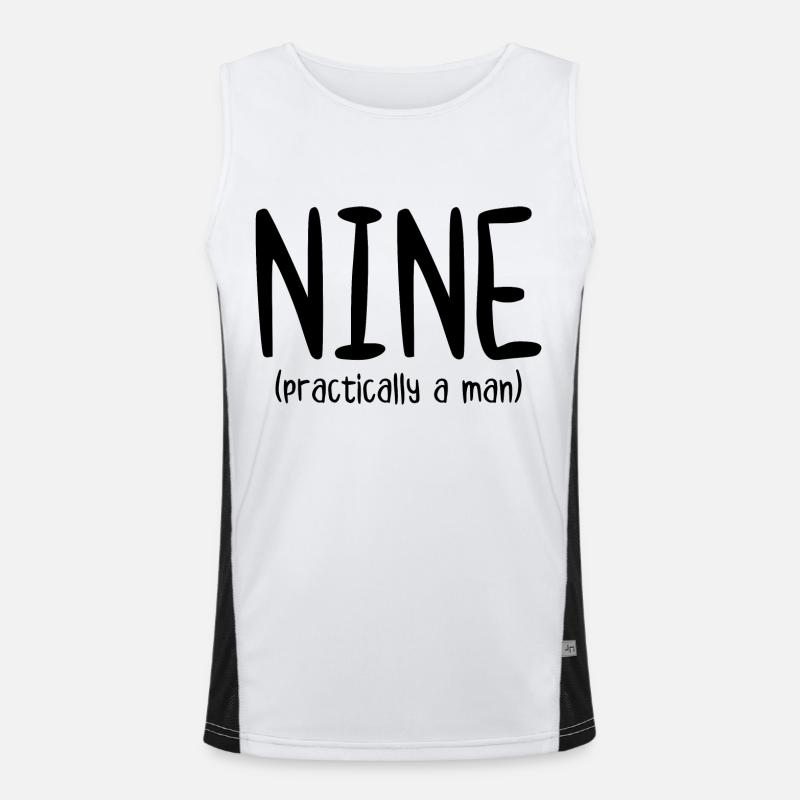 Nine Practically a Man Men's Functional Contrast Tank Top 