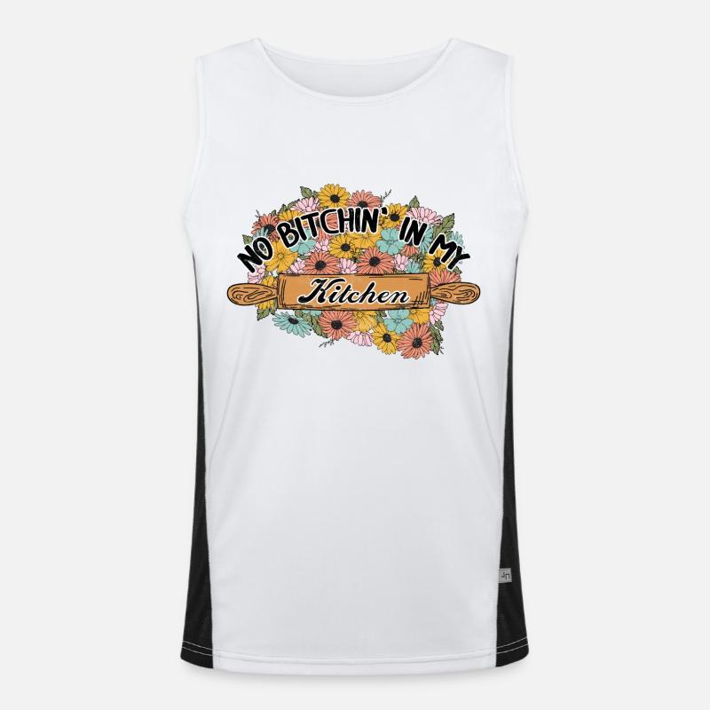 Baking Baker Baker Bakery Confectionery Cake Men's Functional Contrast Tank Top 
