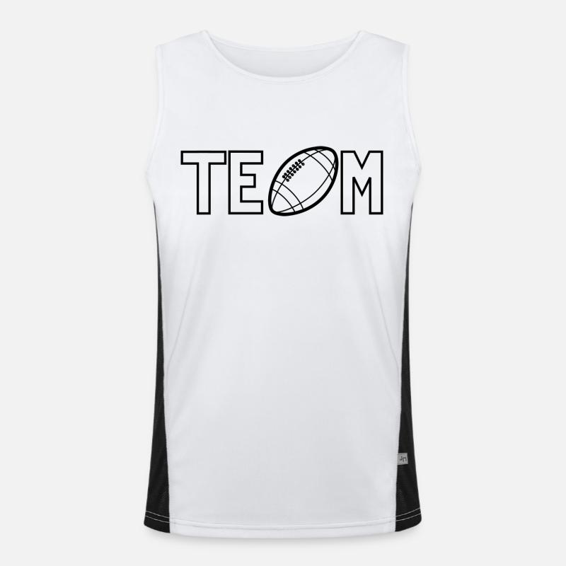 Team Funktionelles Kontrast-Tank Top für Männer 