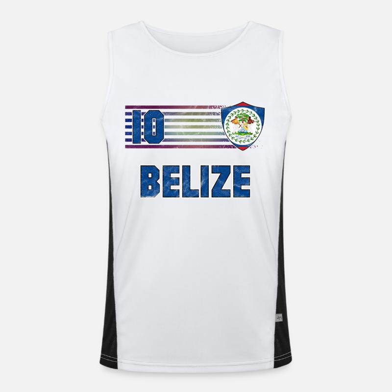 Belize Soccer Team Men's Functional Contrast Tank Top 