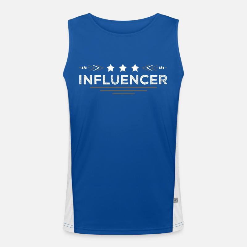 Influencer Beruf Funktionelles Kontrast-Tank Top für Männer 
