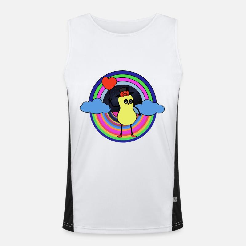 Peanut Dream Nut Kids Good Night Rainbow Débardeur respirant contrasté Homme 