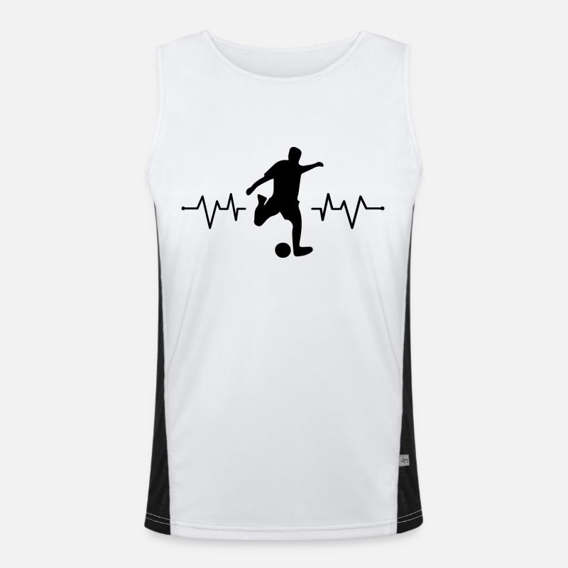 Fußball Soccer Funktionelles Kontrast-Tank Top für Männer 