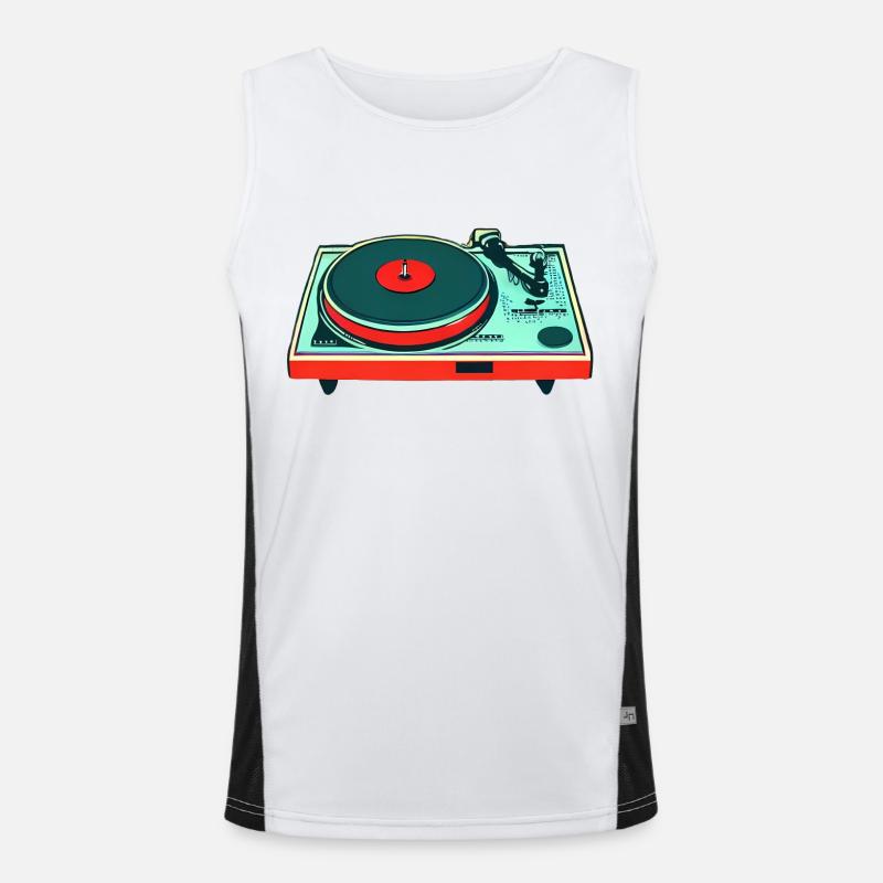 Turntable colorful Men's Functional Contrast Tank Top 
