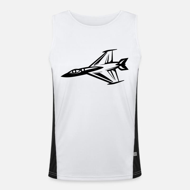 Kampfjet Funktionelles Kontrast-Tank Top für Männer 