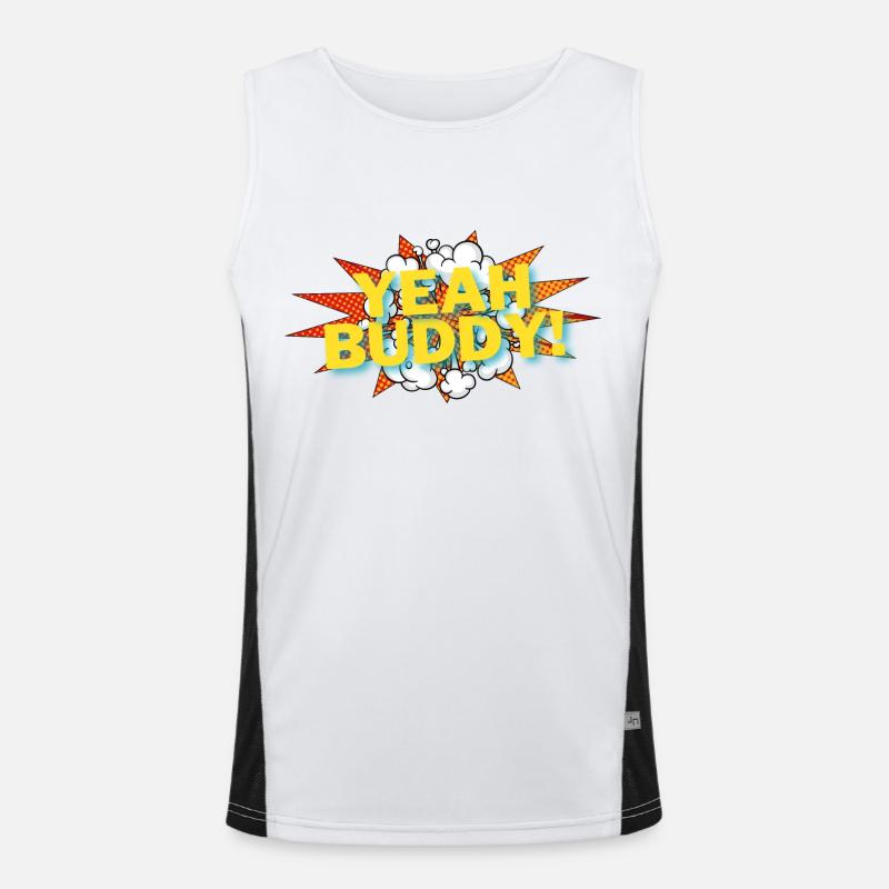 Yeah Buddy! Funktionelles Kontrast-Tank Top für Männer 