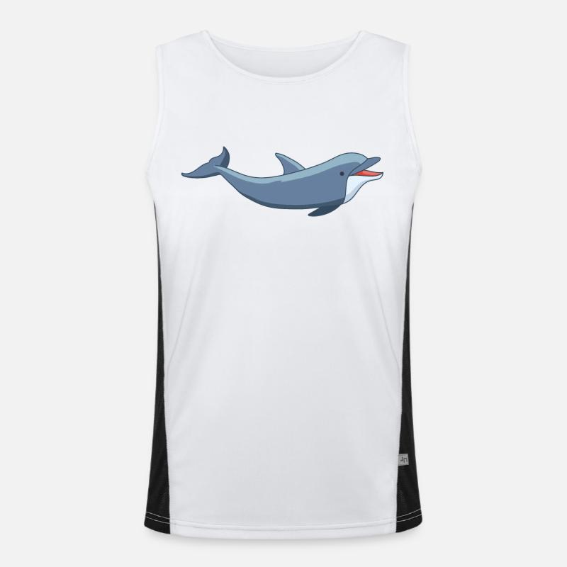 Meerestiere Funktionelles Kontrast-Tank Top für Männer 