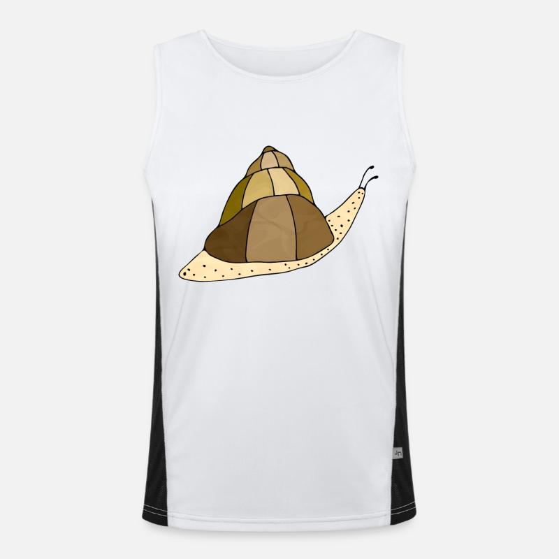 Schnecke Funktionelles Kontrast-Tank Top für Männer 