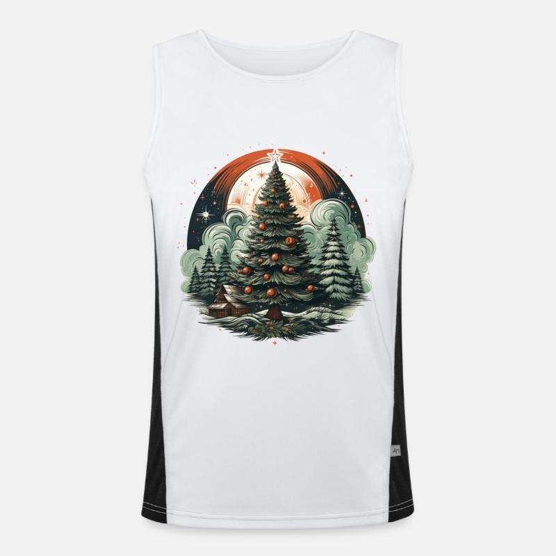 Arbre de Noël Débardeur respirant contrasté Homme 