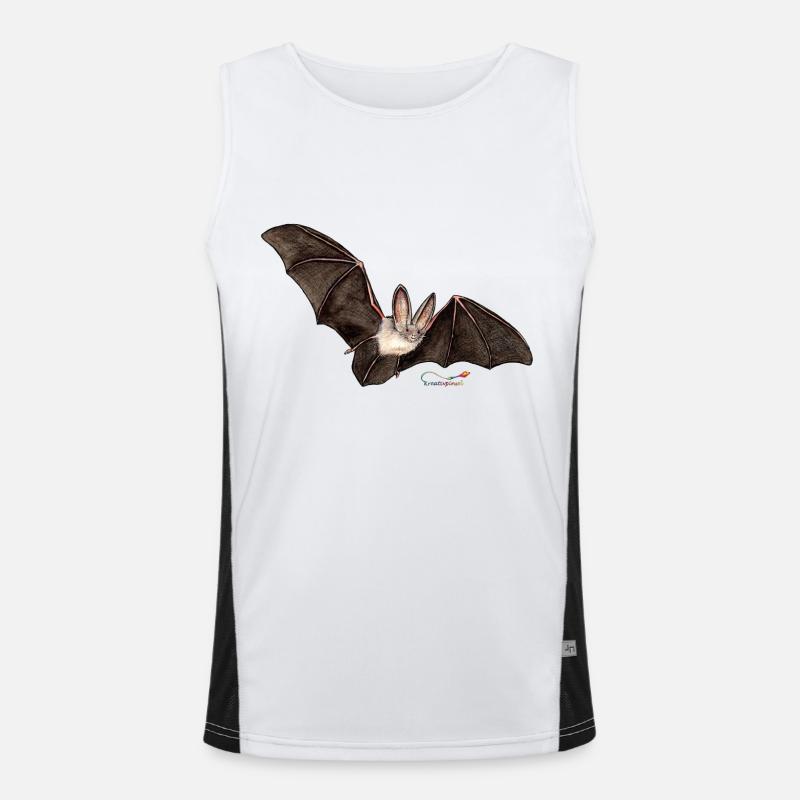Mouse ear, a bat Men's Functional Contrast Tank Top 