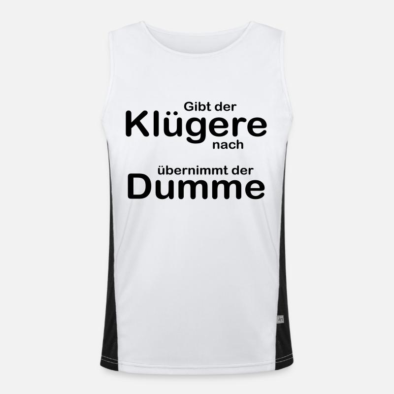 Will the smarter one give in? Men's Functional Contrast Tank Top 