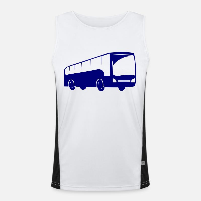 Bus Bus Driving Men's Functional Contrast Tank Top 