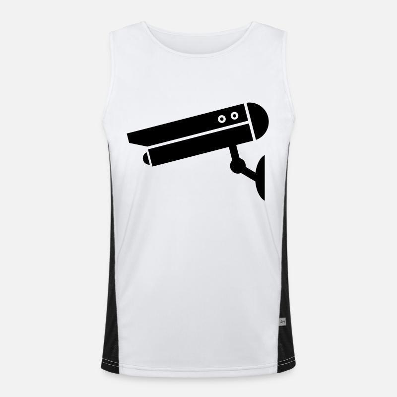 kamera icon Funktionelles Kontrast-Tank Top für Männer 
